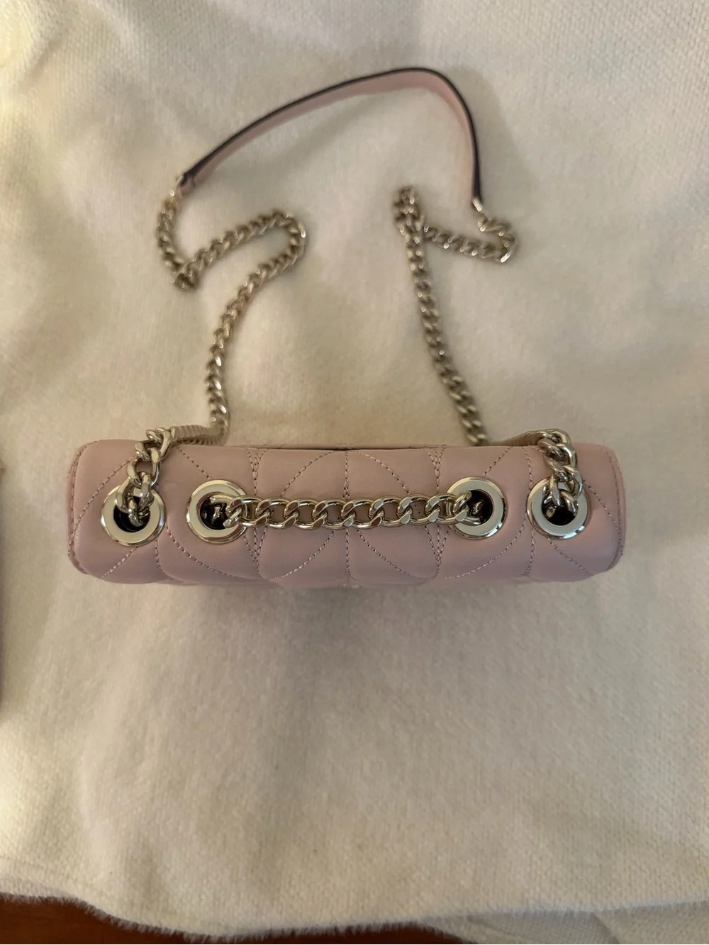 kate spade quilted leather crossbody bag and card pouch - dusty rose